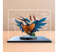 Vitrine en acrylique compatible avec Le-go 10331 modèle Kingfisher - Boîte transparente - Boîte de présentation (vitrine uniquement) - Base noire - 3 mm