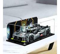 Vitrine en acrylique compatible avec Le*go 42156 Technic Peugeot 9X8 24H Le Mans Hybrid Hypercar - Vitrine d'exposition - Boîtier étanche à la poussière - Kit de modélisme non inclus (Transparent