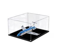 Vitrine en acrylique compatible avec Le-go 60104 modèle d'avion de passagers d'aéroport - Boîte transparente - Boîte de présentation (vitrine uniquement) (2 mm)