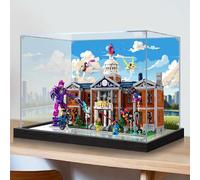 Vitrine en acrylique, compatible avec Le-go 76294 X-Men X-Mansion, modèle X-Mansion, transparent, protection contre la poussière, armoire de rangement (vitrine uniquement) (arrière-plan)