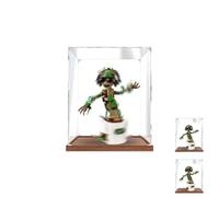 Vitrine en Acrylique Compatible avec Le modèle Le-GO 76297, boîte de Rangement Transparente Anti-poussière (modèle Non Inclus) (2mm Wood-Tone)