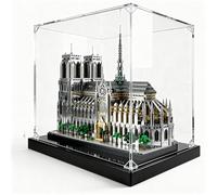 Vitrine en Acrylique Compatible avec Le Set Lego 21061 Architecture Notre-Dame de Paris, boîte de Protection Transparente Anti-poussière pour maquettes de Collection (modèle Non Inclus)