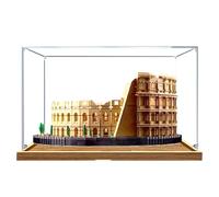 Vitrine en acrylique, compatible avec Lego 10276 Colisée romain - Boîte de rangement anti-poussière - Compatible avec Lego 10276 (vitrine uniquement, kit non inclus) (bois)