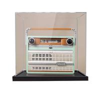 Vitrine en acrylique, compatible avec Lego 10334 Kit de boîte de présentation radio vintage, résistant à la poussière, aux UV (vitrine uniquement, kit non inclus) (2 mm)
