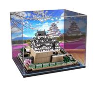 Vitrine en acrylique compatible avec Lego 21060 Château Himeji, protection contre la poussière, modèle cadeau, transparent, compatible avec Lego (vitrine uniquement)