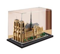 Vitrine en acrylique, compatible avec Lego 21061 Notre Dame de Paris, résistante à la poussière, aux UV (vitrine uniquement, kit non inclus) (3 mm)