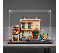Vitrine en acrylique, compatible avec Lego 21324 Sesame Street, boîte de rangement transparente anti-poussière (vitrine uniquement) (3 mm)