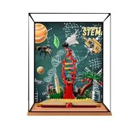 Vitrine en acrylique compatible avec Lego 21355 Ideas Series Knowledge Set - Anti-poussière - Boîte de rangement transparente - Compatible avec 21355 (boîte de présentation uniquement, kit non inclus