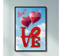 Vitrine en acrylique, compatible avec Lego 31214 Love Pixel Art - Panneau de présentation à suspendre - Transparent - Protection contre la poussière - Armoire de rangement (boîte uniquement)