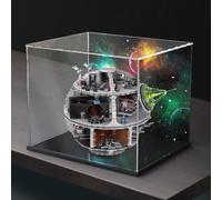 Vitrine en acrylique compatible avec Lego 75159 Motif étoile de la mort Protection anti-poussière Modèle cadeau Transparent Compatible avec Lego (vitrine uniquement)