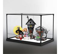 Vitrine en acrylique compatible avec LEGO-a 21351 pour l'étrange Noël de monsieur Jack - Boîte de rangement transparente anti-poussière pour collectionneurs (boîte de présentation uniquement) (B)