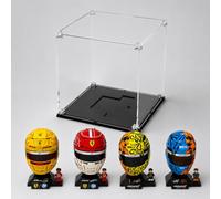 Vitrine en acrylique compatible avec LEGO Lando Norris 43023 - Lewis Hamilton 43022 - Charles Leclerc 43014 - Oscar Piastri 43017 - Coque de protection durable et anti-poussière