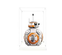 Vitrine en acrylique, compatible avec les ensembles de robots Lego 75452 BB-8, étanche à la poussière, boîte de rangement, compatible avec 75452 (vitrine uniquement, kit non inclus) (blanc)