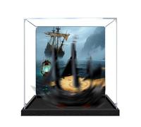 Vitrine en acrylique, compatible avec les ensembles Lego 10365, anti-poussière et boîte de rangement, compatible avec 10365 (boîte de présentation uniquement, kit non inclus) (fond noir D)