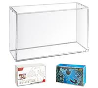 Vitrine en acrylique compatible avec Mega Charizard X ex Ultra-Premium Collection UPC & 151 UPC, 8 + 5 mm d'épaisseur, résistante aux UV, empilable, pour collectionneurs de cartes Pokémon