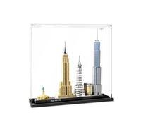 Vitrine en Acrylique Compatible pour Le-go 21028 Série Architecture Street View New York,Protection Contre la poussière Vitrine,(Vitrine Uniquement) 2MM