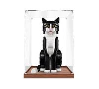 Vitrine en Acrylique Compatible pour Le-go 21349 Chat de Smoking Modèle,Itrine De Comptoir Anti-Poussière avec Socle Noir,Boîte De Rangement pour Collection (modèle Non Inclus) C,2MM