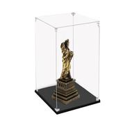 Vitrine en acrylique, empilable, résistante à la poussière, transparente pour objets de collection, design à monter soi-même, grande taille étroite (30 x 15 x 30 cm)