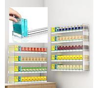 Vitrine en acrylique | Étagère murale et organisateur de comptoir | Boîte de rangement transparente pour vente au détail et supermarché