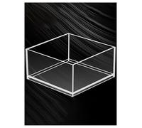 Vitrine en acrylique for aquarium en eau profonde, petit aquarium for poissons Betta, accessoires photo flottants, réservoir en eau profonde transparent, boîte de rangement portable for aliments et co