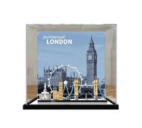 Vitrine en Acrylique pour 21034 Londres Vue sur la Rue Bloc de Construction Modèle,Boîte De Présentation Transparente Antipoussière (Only Display Case) A,3MM