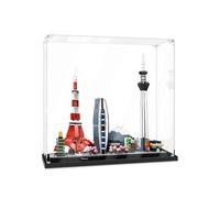 Vitrine en Acrylique pour 21051 Horizon de Tokyo Bloc Construction modèle Jouets,Transparente Anti-poussière boîte vitrine Compatible avec Le-go 30 x 15 x 30cm (vitrine Uniquement) 2MM