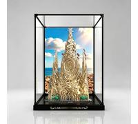Vitrine en acrylique pour bâtiments Lego 21065 Sagrada Familia, anti-poussière, kit de construction, 50 x 45 x 65 cm, écran transparent anti-rayures et résistant au jaunissement (vitrine uniquement