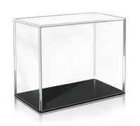 Vitrine en acrylique pour boîte d'entraînement Elite, base noire, empilable, protection anti-poussière avec rembourrage en mousse, couvercle transparent résistant aux rayures, pour collection ETB, 20