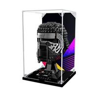 Vitrine en acrylique pour casque Lego 75415 Kylo Ren, boîte de présentation anti-poussière de 3 mm, vitrine compatible avec Lego 75415 (modèle non inclus) (fond 3 mm B)