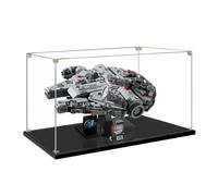 Vitrine en Acrylique pour Collection,Boîte en Acrylique Transparent avec Base pour 75375 Millennium Falcon Vaisseau Spatial Bloc Construction Modèle Boîte Présentoir Antipoussière C,3MM