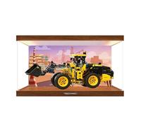 Vitrine en acrylique pour kit de construction Lego 42209 pour chargeuse sur pneus - Boîte transparente anti-poussière - Seule vitrine compatible avec Lego 42209 (avec lumières B)