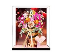 Vitrine en acrylique pour Le-go 10342 Motif fleurs préservées Boîte de présentation uniquement) (fond StyleA 3 mm)