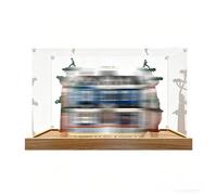 Vitrine en Acrylique pour Le*-GO 11370 Stran*ger Things : La mai*Son Creel-Boîtier Ultra-Transparent et Anti-poussière(Modèle Non Inclus) (Wood Tone-2mm)