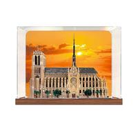 Vitrine en Acrylique pour Le*GO 21061 Maquette d'église gothique- Boîtier de présentation et de Rangement Transparent et Anti-poussière pour modèles de Construction de Collection (Printed-3mm)