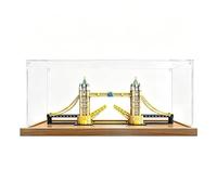 Vitrine en acrylique pour LE*GO 21067 Architecture London Tower Bridge, boîte de présentation de protection ultra transparente et résistante à la poussière, vitrine stable épissée pour modèle de