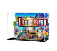 Vitrine en acrylique pour Le-go 42639 modèle de villa de luxe, boîte de présentation anti-poussière (boîte de présentation uniquement) (fond StyleA 3 mm)