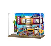 Vitrine en acrylique pour Le-go 42639 modèle de villa de luxe, boîte de présentation anti-poussière (boîte de présentation uniquement) (fond StyleB 3 mm)