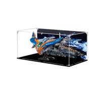 Vitrine en acrylique pour Le-go 76286 Modèle de bateau Gardiens de la Galaxie Boîte de présentation anti-poussière (boîte de présentation uniquement) (StyleA Fond 3 mm)