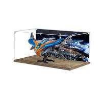 Vitrine en acrylique pour Le-go 76286 Modèle de bateau Gardiens de la Galaxie Boîte de présentation anti-poussière (boîte de présentation uniquement) (StyleB Fond 3 mm)