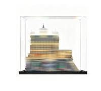 Vitrine en Acrylique pour Le*GO 76435 Gra*nde Salle du Château de Poudlard- Boîtier de présentation et de Rangement Transparent et Anti-poussière pour modèles Construction Collection (Black-2mm)