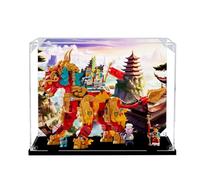 Vitrine en acrylique pour Le-go 80066 Divine Beast Fire Qilin, boîte de présentation anti-poussière (boîte de présentation uniquement) (fond StyleA 3 mm)