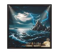 Vitrine en Acrylique pour Le modèle Le-GO 10365 Capitaine Jack Sparrow : La Perle Noire, vitrine Anti-poussière, Compatible avec pour Le-GO 10365 (modèle Non Inclus) 3 mm-Styles muraux