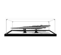 Vitrine en acrylique pour Lego 10221 Star Destroyer Model - Anti-poussière - Transparent - Vitrine de collection de modèles (modèle non inclus) (Base miroir 3 mm)