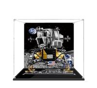 Vitrine en acrylique pour Lego 10266 Apollo 11 modèle de module lunaire, boîte de présentation anti-poussière de 3 mm, vitrine compatible avec Lego 10266 (modèle non inclus) (construction de fond B)