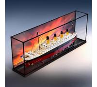 Vitrine en acrylique pour Lego 10294 Titanic - Anti-poussière - En acrylique transparent - Boîte de rangement (modèle non inclus)