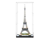 Vitrine en acrylique pour LEGO 10307 Tour Eiffel, grande vitrine anti-poussière en acrylique pour LEGO 10307, boîte de présentation (sans modèle) (base miroir)