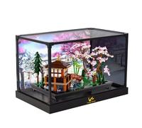 Vitrine en acrylique pour Lego 10315 Zen Garden - Boîte de rangement transparente - Compatible avec Lego 10315 (étui uniquement, sans modèle)