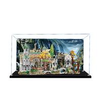 Vitrine en acrylique pour Lego 10316 Le Seigneur des Anneaux Rivendell Castle - Boîte transparente anti-poussière - Seule vitrine compatible avec Lego 10316 (spray arrière 3 mm)
