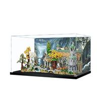 Vitrine en acrylique pour Lego 10316 Le Seigneur des Anneaux Rivendell Castle - Boîte transparente anti-poussière - Seule vitrine compatible avec Lego 10316 (spray arrière 3 mm)
