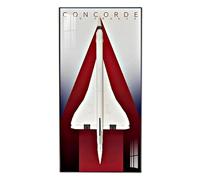 Vitrine en acrylique pour Lego 10318 Concorde - Panneaux muraux - Cadre photo mural - Compatible avec 10318 (modèle non inclus) (rouge)